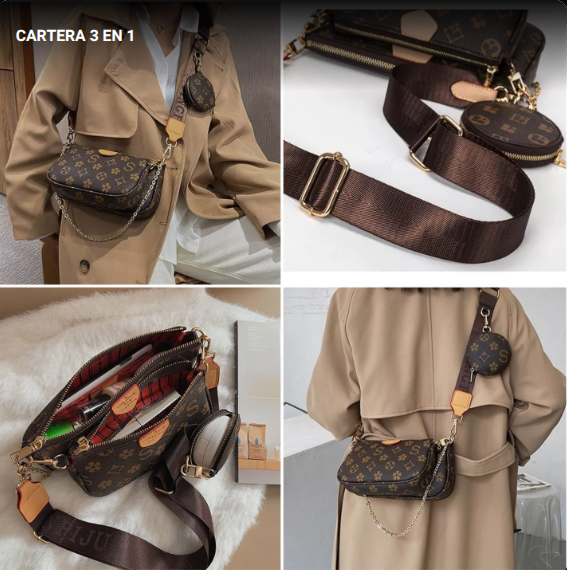 Cartera 3 en 1 / Moda - Señorita