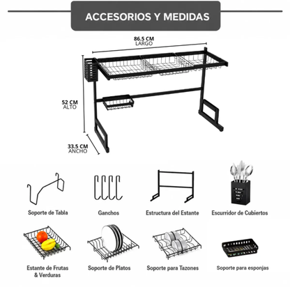 ESCURRIDOR DE PLATOS DE 85 CM