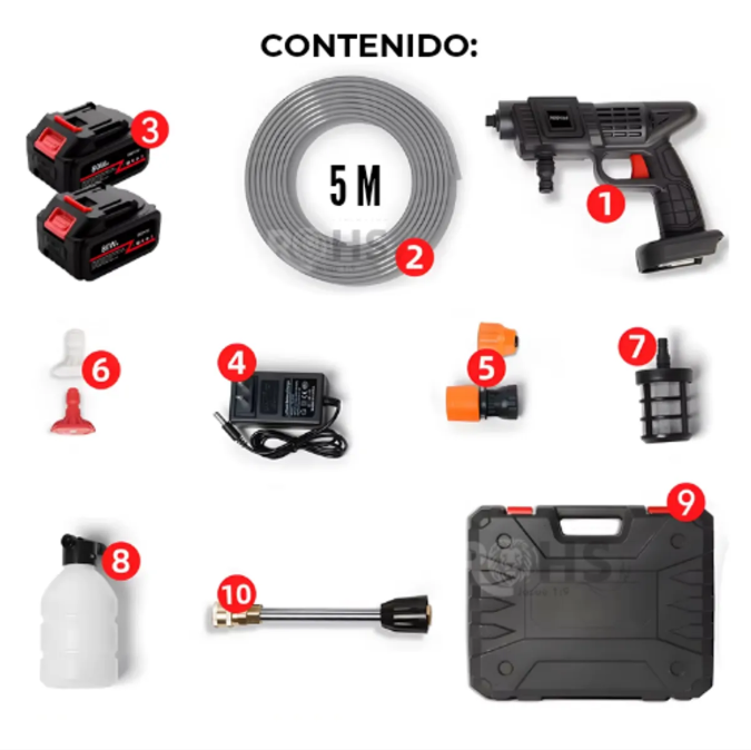 HIDROLAVADORA TURBOPOWER 320V – LIMPIEZA POTENTE Y PORTÁTIL