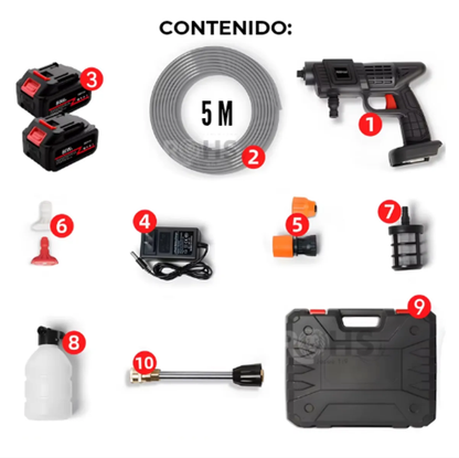HIDROLAVADORA TURBOPOWER 320V – LIMPIEZA POTENTE Y PORTÁTIL