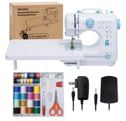 MÁQUINA DE COSER PORTÁTIL CON TABLERO DE EXTENSIÓN