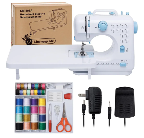 MÁQUINA DE COSER PORTÁTIL CON TABLERO DE EXTENSIÓN