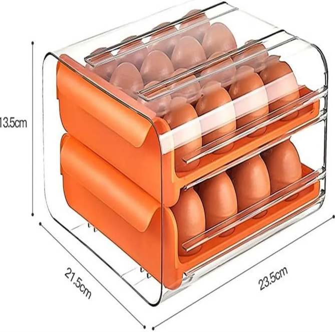 🥚 ORGANIZADOR DE HUEVOS| ¡MÁS ORDEN, MÁS ESPACIO Y ACCESO INSTANTÁNEO! 🔥