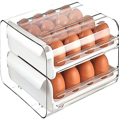 🥚 ORGANIZADOR DE HUEVOS| ¡MÁS ORDEN, MÁS ESPACIO Y ACCESO INSTANTÁNEO! 🔥
