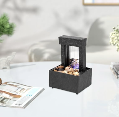 FUENTE DE RELAJACIÓN DE MESA DECORATIVA CON LUZ LED