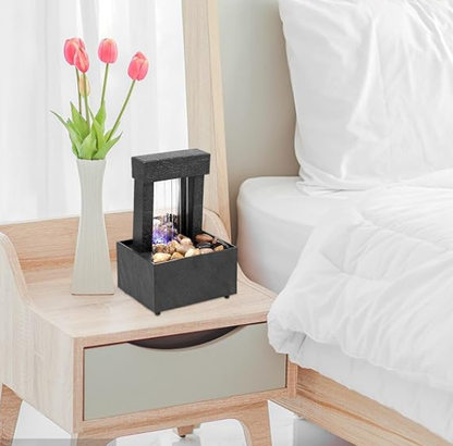 FUENTE DE RELAJACIÓN DE MESA DECORATIVA CON LUZ LED
