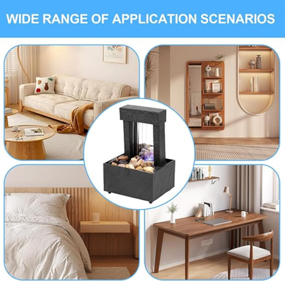 FUENTE DE RELAJACIÓN DE MESA DECORATIVA CON LUZ LED