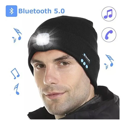 🧢GORRO REPRODUCTOR DE MUSICA CON LINTERNA