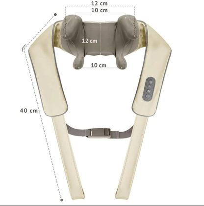 🔥 MASAJEADOR INALAMBRICO SHIATSU 4D PARA CUELLO Y HOMBROS CON CALOR 🔥