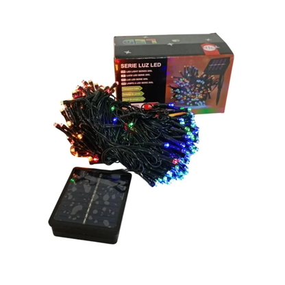 LUCES COLORIDAS NAVIDAD CON PANEL - 18 M